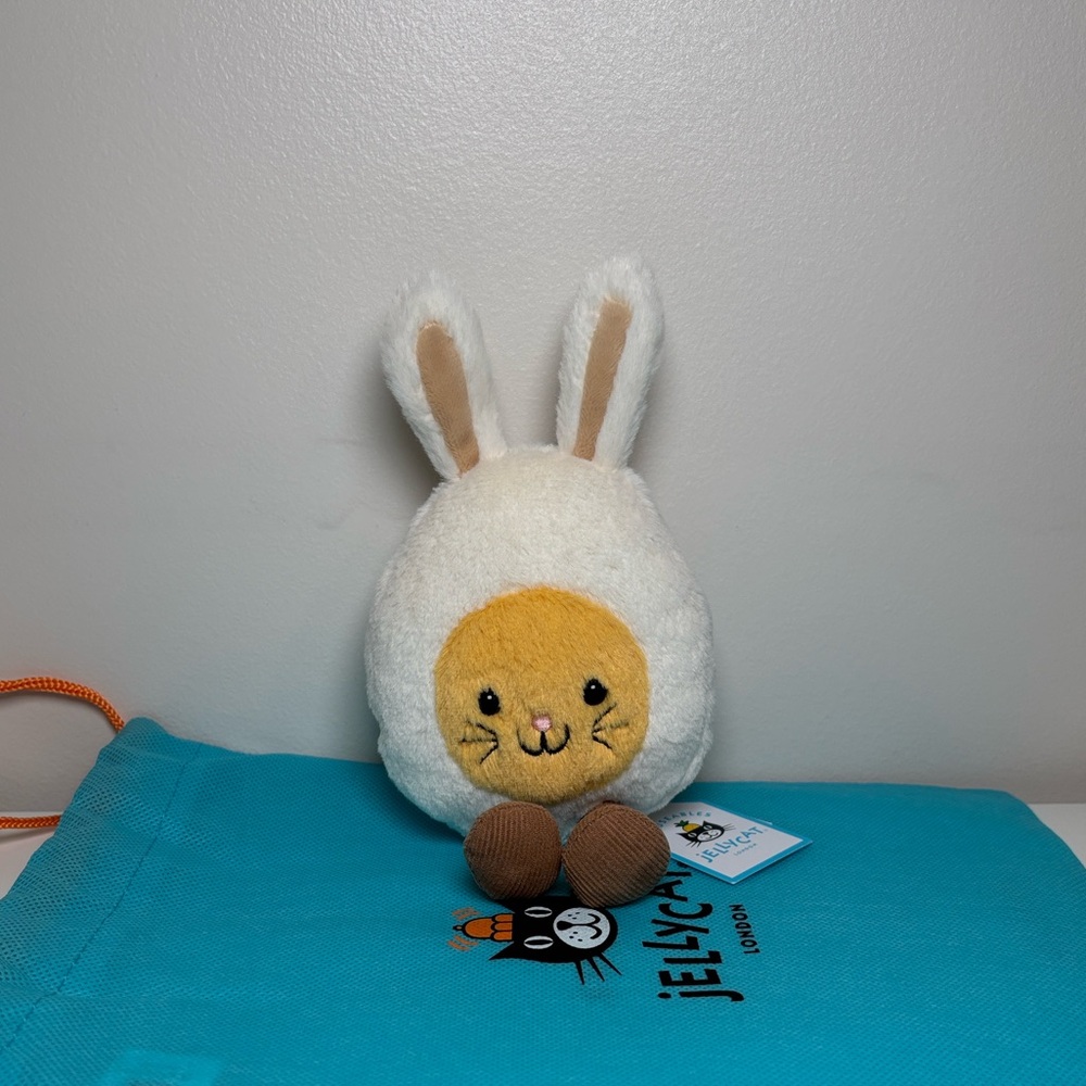 Authentic NWT Jellycat Amuseables Bunny Egg -Easter limited - Retired! US Seller